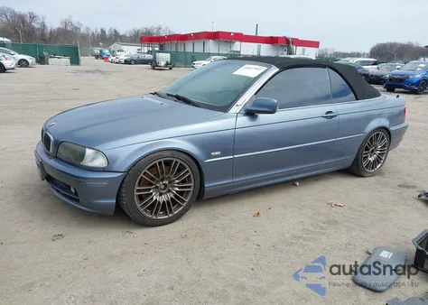 2001 BMW 325Ci z USA, uszkodzony, nr VIN WBABS33421JY41393